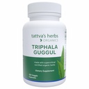Tattva's Herbs Triphala Guggul complément à base de plantes, suppléments à base de plantes Ayurveda, santé et soutien digestifs, capsules de Triphala biologique, 120 comte, 25 ans de service Premium