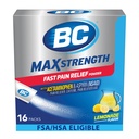 BC MAX resistenza polvere di sollievo del dolore veloce, Aspirina 500mg di aroma di limonata e acetaminofene 500mg dissolve i pacchetti, 16 conte