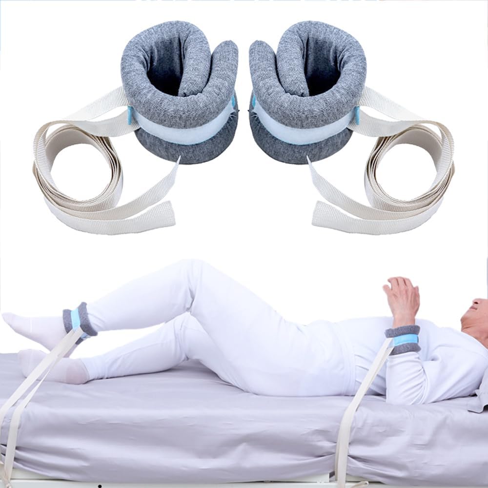 Krankenhausrückhaltemittel Bed Strap,Patient medizinische Rückhaltemittel Limb Halter, Krankenhausbetten Bed Rückhaltemittel für Hand, Füße, Knöchel oder Arm Universal Constraints Control