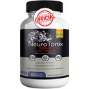 Supplément de soutien au cerveau de NeuroTonix Améliorer la mémoire et la concentration du cerveau clair Fog & Boost Fonction cognitive 60 Capsules naturelles Cerveau en santé