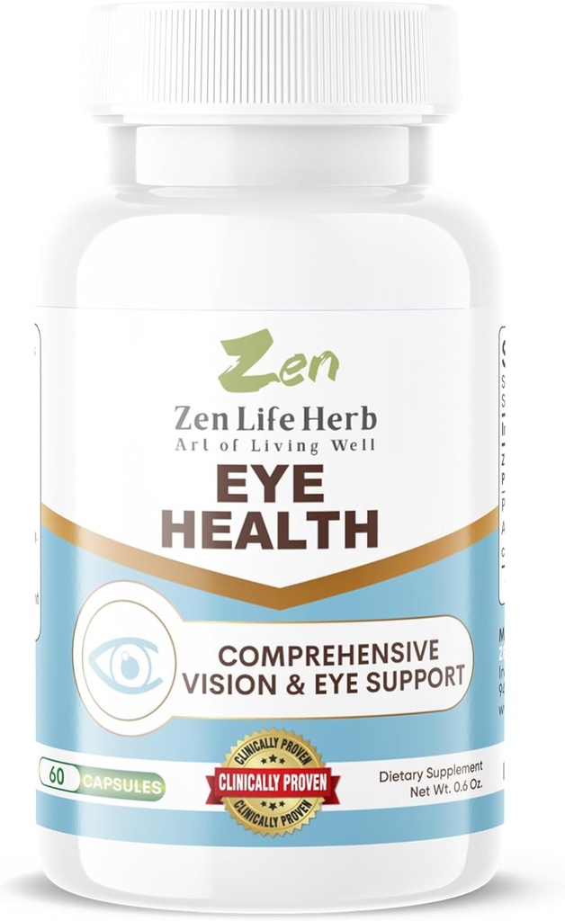 Eye Health with Panax Notoginseng Astaxanthin Lutein and Zeaxanthin (60 Capsules)