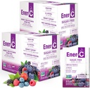 Mélange de boissons multivitamines sans sucre - Poudre de vitamine pour l'eau, Poudre d'électrolytes Pas de sucre, Paquets de boost d'hydratation, Zéro sucre, Supplément de vitamine C et B12 Mélange liquide - Berry mélangé, 60 Compte