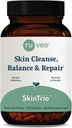 ruved SkinTrio - Neem Supplement mit Bio-Neem-Extrakt &amp; Amla, Skin & Microbiome Support Supplement - 60 Vegetarische Kapseln (1 Zähler)