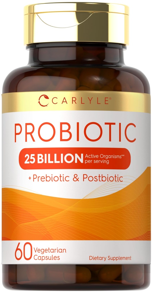 Carlyle Probiotics avec prébiotiques et postbiotiques.