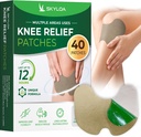 Patch di sollievo del ginocchio, Patch del ginocchio, Patch di calore per il collo della spalla del giunto, Patch di erbe per il ginocchio, Wormwood Extract Sticker per il ginocchio, Long Lasting Relief per il muscolo, Fino a 12 Hrs | 40 conte