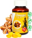 Sikyriah Omega 3, 6 e 9 capsule di softgel l 100% puro Sacha Inchi olio l 3000mg al giorno l Integratore a base vegetale l Odorless acidi grassi essenziali Fonte l Non-OGM l