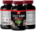 Haarausfall für Männer - Graues Haar Reverse Complex - Natürliche Lösung - Leistungsstarke Ergebnisse, Zink Haar Vitamine, Biotin-Ergänzung, Paba, Biotin-Ergänzungen für Haar und Nägel, Graues Haar Vitamine, 1B 60 Caps