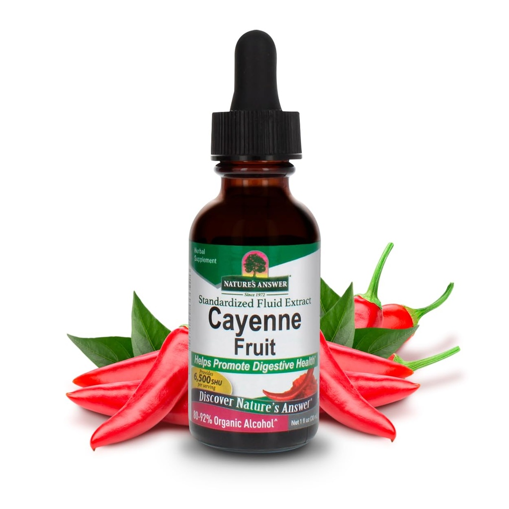 Réponse de la nature Extrait de fruits Cayenne Aide à promouvoir la santé digestive