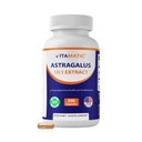 Vitamatic Astragalus Capsule 200 Veg Capsule - 10:1 Astragalus Extract 500mg - Non OGM, Senza glutine