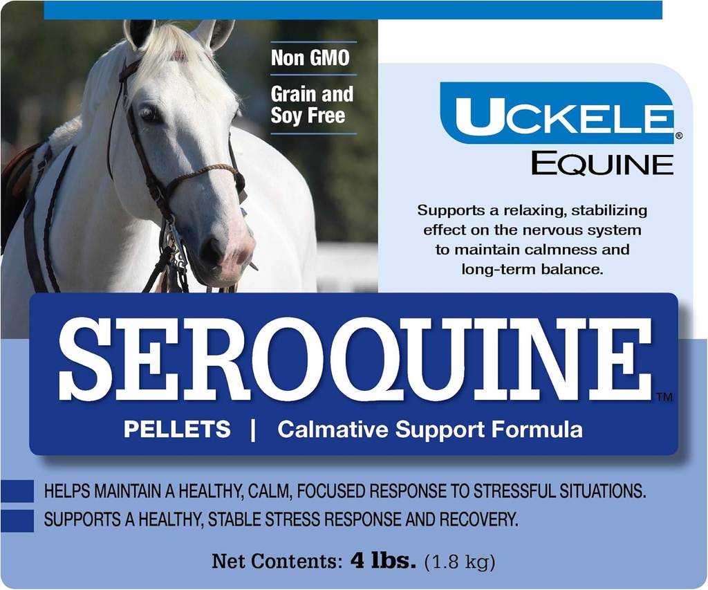Uckele Seroquine Pellet, Berechnungsergänzung für Pferde, 4 lb
