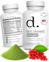 Schilddrüsen-Ergänzung - Magnesium, Iodin, Ashwagandha, Vitamin B12, & Zink für Schilddrüsen-Unterstützung für Männer und Frauen - Vegan Nahrungsergänzungsmittel für Frauen & Männer, 60 Kapseln