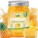 ACEYO (12 OZ Irish Sea Moss Gel Raw Vegan Ananas Flavor 102 Vitamine e Minerali Selvatici Harvested Non-GMO Immune Defense Booster Thyroid supporto digestivo