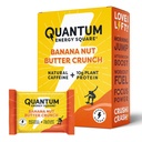 Quantum Energy Square: Energy Bar con Caffeina e 10g Protein. Delicious Healthy Snack On The Go. (Vegan, senza glutine, senza soia, senza latticini) - Banana Nut Butter Crunch 8Pk