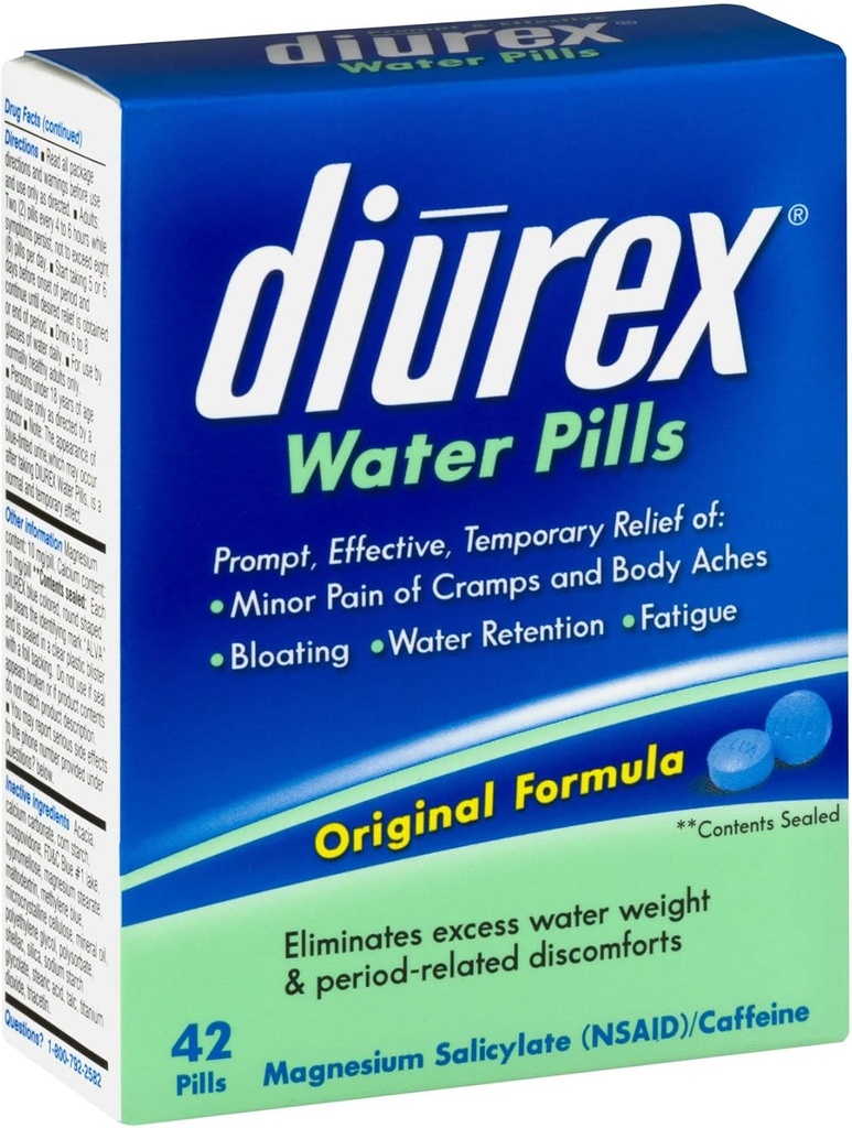 Pillole d'acqua Diurex, 42-Paese (Pacchetto di 2)