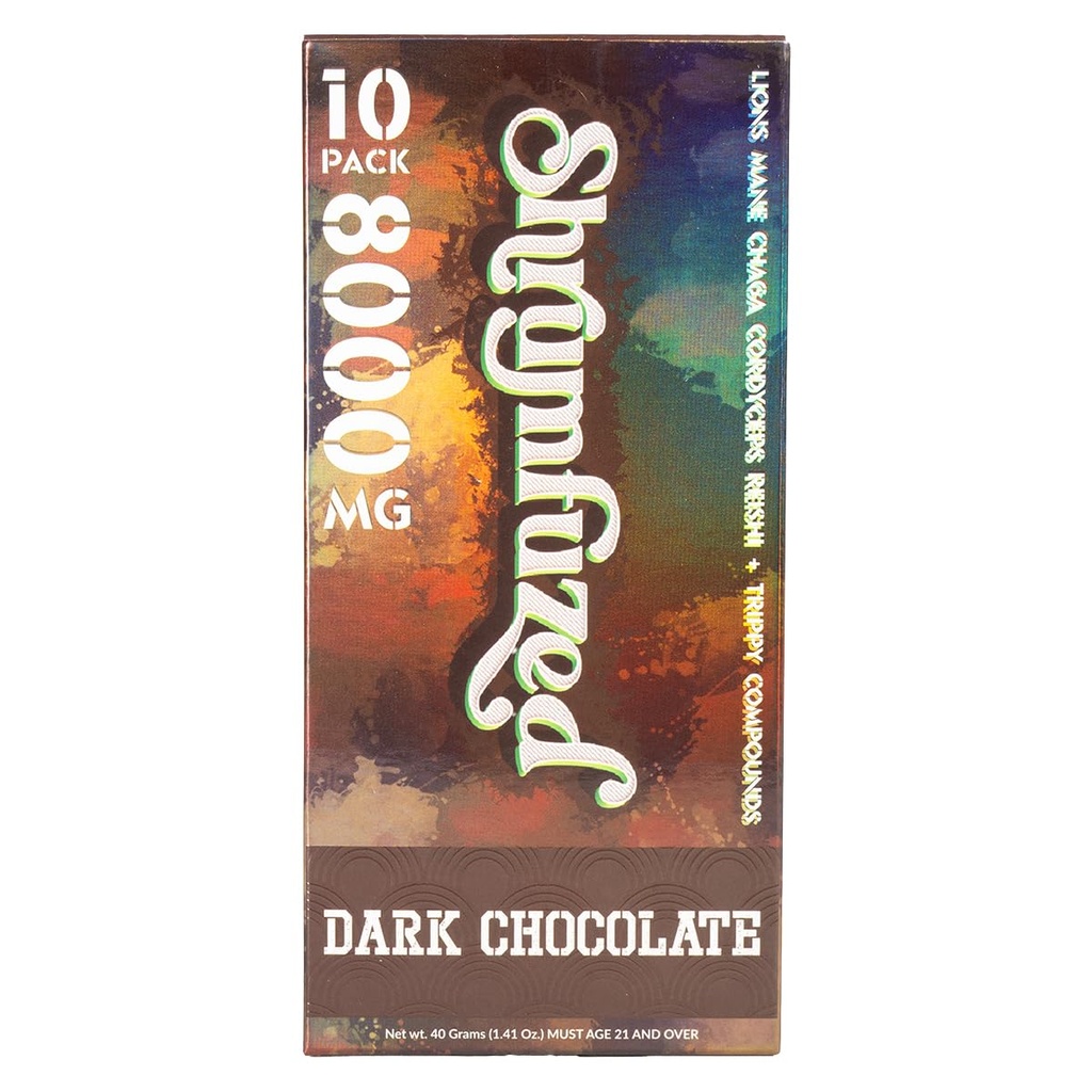 Proprietario Nootropic Gummy 8000mg - Lion's Mane, Reishi, Chaga e Cordycep Nootropic Tripee Mushroom Blend (10, Dark Chocolate)