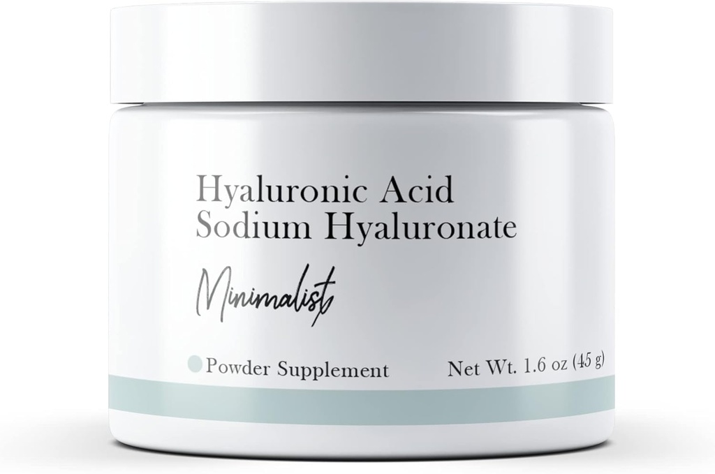 Minimalistische Hyaluronsäure (1.6 oz) Natriumhyaluronat, Pulver, Nahrungsergänzung