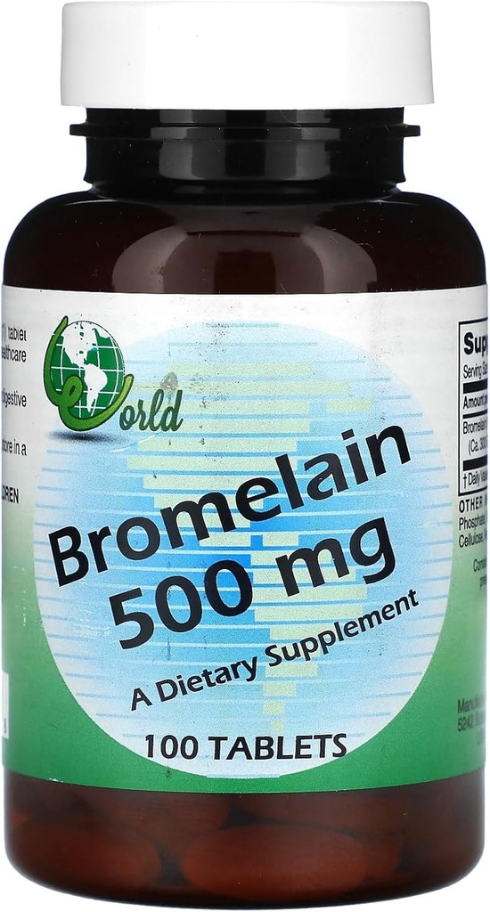 Bromelain Bio Mondial - 500 Mg - 100 Capsules