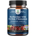 Balancing Berberine Plus 1200mg Pro Serving Complex - Antioxidant Berberine mit Ceylon Cinnamon Kapseln Plus Silymarin Milchdistelextrakt - Aktive PK für Herzgesundheit Unterstützung 90 Kapseln