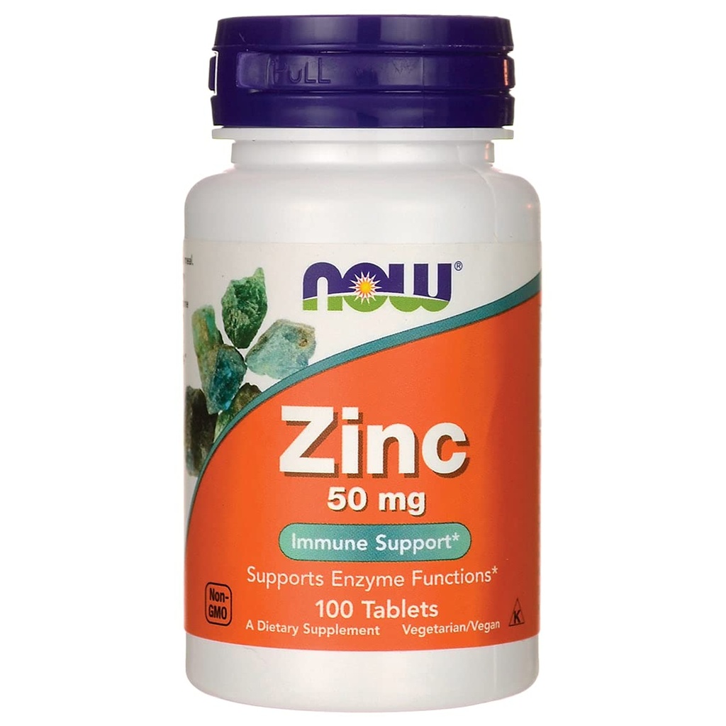 NOW Foods Zinc Gluconate, 100 compresse / 50mg