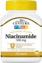21st Century Niacin 500 Mg Flush Capsule Gratis, 110-Pack di 3)
