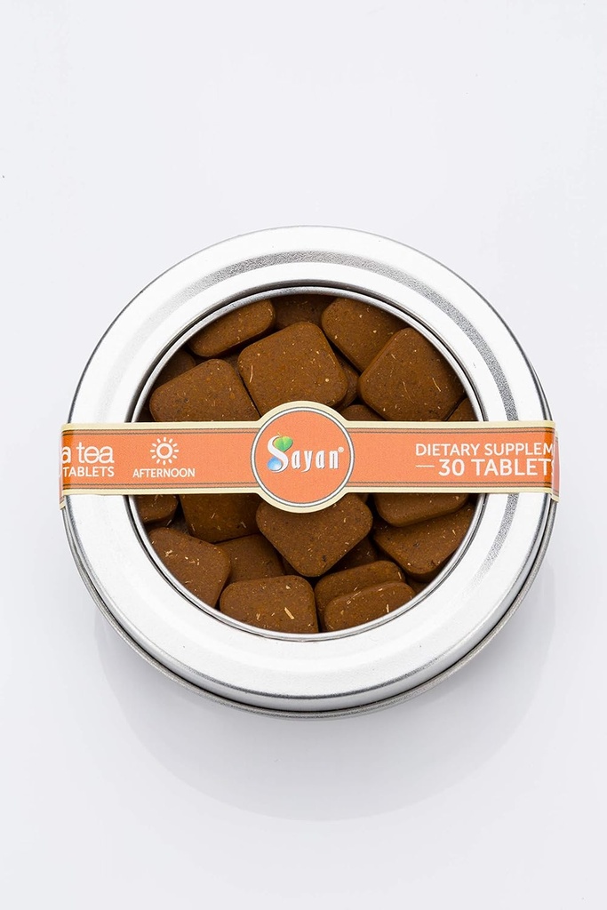 Sayan Siberian Afternoon Instant Chaga Mushroom Tea con Reishi+Ginger Root(30 Pcs) Wild-Harvested, Premium Raw+Extract Blend – Antiossidante naturale per il supporto immunitario