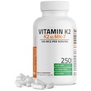 Bronson Vitamin K2 als MK-7 Menaquinone 100 mcg Non-GMO, 250 Kapseln