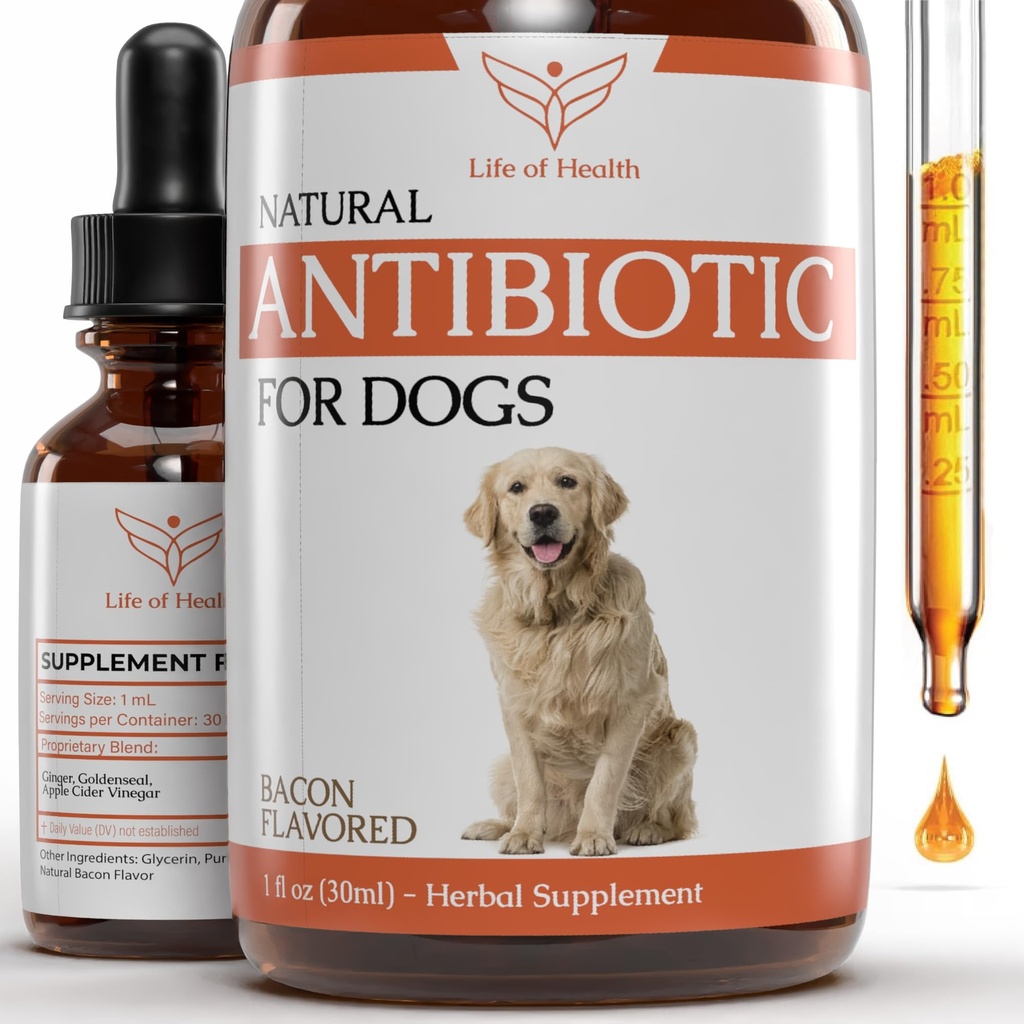 Natürliche Antibiotika für Hunde | Hunde-Antibiotika | Hund Ohr Infektion Behandlung | Hund Itch Relief | Hefe Infektion Behandlung für Hunde | Hund Antibiotic | Tier Antibiotika | Antibiotika für Hunde | 1 Unze