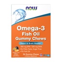 Jetzt Ergänzungen, Omega-3-Fischöl Gummy Chews, Passion Fruit Flavor, 36 Gummy Chews