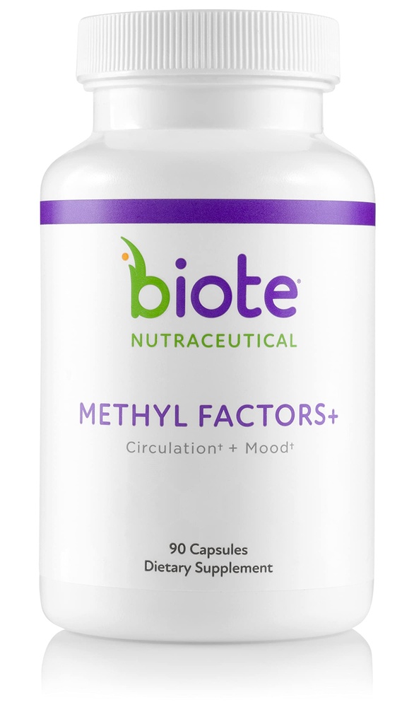Biote Nutraceuticals - Méthyl Factors+ - Circulation + Mood (90 capsules)