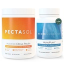 ecoNugenics Brain Health Supplement Bundle – PectaSol Modified Citrus Pectin Fiber + HonoPure Magnolia Bark Extract — Nootropic Pack for Sleep, Stress Relief, Kognitive Funktion, GABA Support