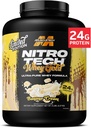 MuscleTech Whey Protein Powder (Banana Cream, 5LB) - Nitro-Tech Whey Protein Isolate Smoothie Mix per la magra muscolare & Fast Recovery - 24g di Whey Gold Protein per le donne e gli uomini - senza glutine