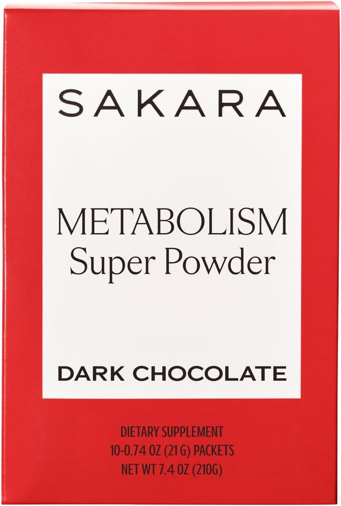 SAKARA Metabolism Super Powder, 10 Portionen - Metabolismus-Getränk-Pulver zur Unterstützung Verdauung Gesundheit & Bloating, Verdauungsenzym Ergänzungen für Frauen, Gut Health Smoothie Mix mit Gymnema Sylvestre