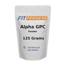 Alpha-GPC-Pulver 125 Gramm, Non-GMO Alpha GPC Ergänzung Choline-Pulver, Vegan, Dritte getestet, Pre-Workout, Speicher und Fokus, mit Scoop