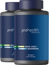 Acido malico ProHealth + Magnesio 2-Pack (180 compresse per bottiglia) - Essenziale per il rilassamento muscolare - Promuove ATP - Promuove la corretta funzione del muscolo