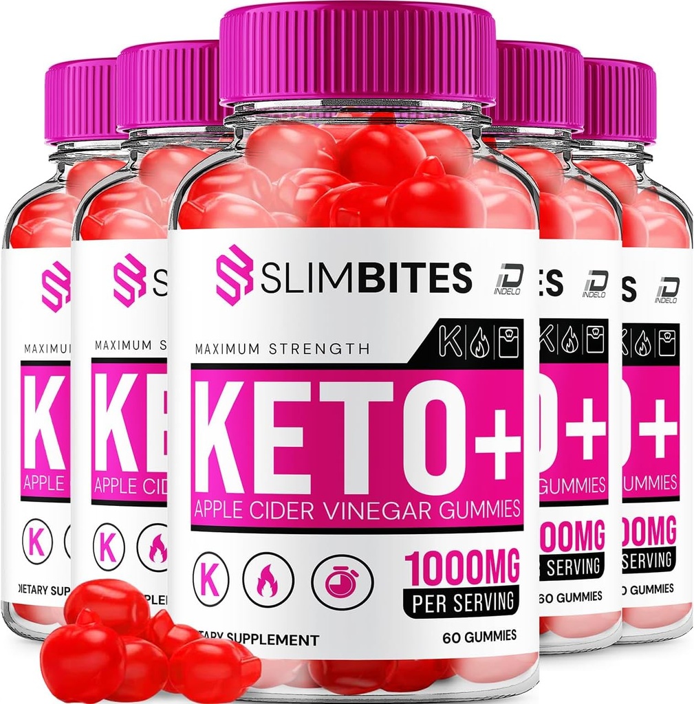 Slim Bites ACV Gummies Supplemento - Slimbites Keto + ACV Gummies Aceto di sidro 1000MG, Slim Bites Keto Gummies Recensioni, Vitamina B12 (5 Pack - 300 Gummies)