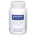 Reine Kapseln Q-Gel 100 (Hydrolösliches CoQ10) | CoQ10 mit Vitamin E zur Verbesserung der Löslichkeit | 60 Softgel Kapseln
