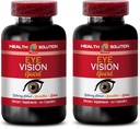 Vitamine für Augenpflege - Maximum Vision Support - Fördert Gesunde Vision - l-Taurine Supplement, Lutein, Bilberry Fruit, Grape Seed, Quercetin Dihydrate, L-Taurine, Vitamin A Pillen, 2 Bot 120 Caps