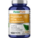 Polypodium Nicotinamide, Soy Free, 240mg, 150 Veg Capsules - 150 Servings
