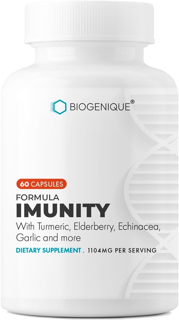 Formel Immunität, Vitamin C, E, B6, Zink, Immununterstützungsergänzung mit Vitaminen & Minerals, Unterstützt ein gesundes Immunsystem 60 Kapseln - Made in USA - Vegan, Non-GMO, Gluten Free