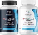 VitaFLUX Triple Power Nitric Oxide Supplemento per le prestazioni maschili + VitaFLUX Nitric Oxide Booster Supplemento, Aumenta la Circolazione, Boost Energy & Heart Health, Performance, Stamina, Energy