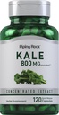 Piping Rock Kale Estratto di capsule 800mg | 120 Count | Kale Supplemento | Gluten Free, Non OGM