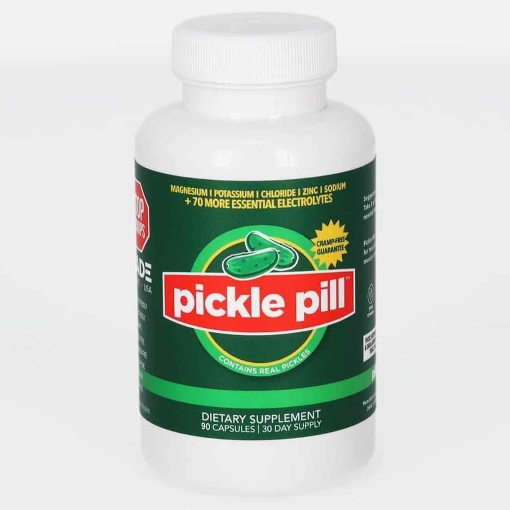 Cramp Defense, Rapid Muscle Recovery, Leg Cramps, No Pickle Juice Taste Capsules, Electrolyte Hydration Powder, Muscle Relaxer with Vitamins Magnesium, Potassium, Vitamina D3, 90 compresse