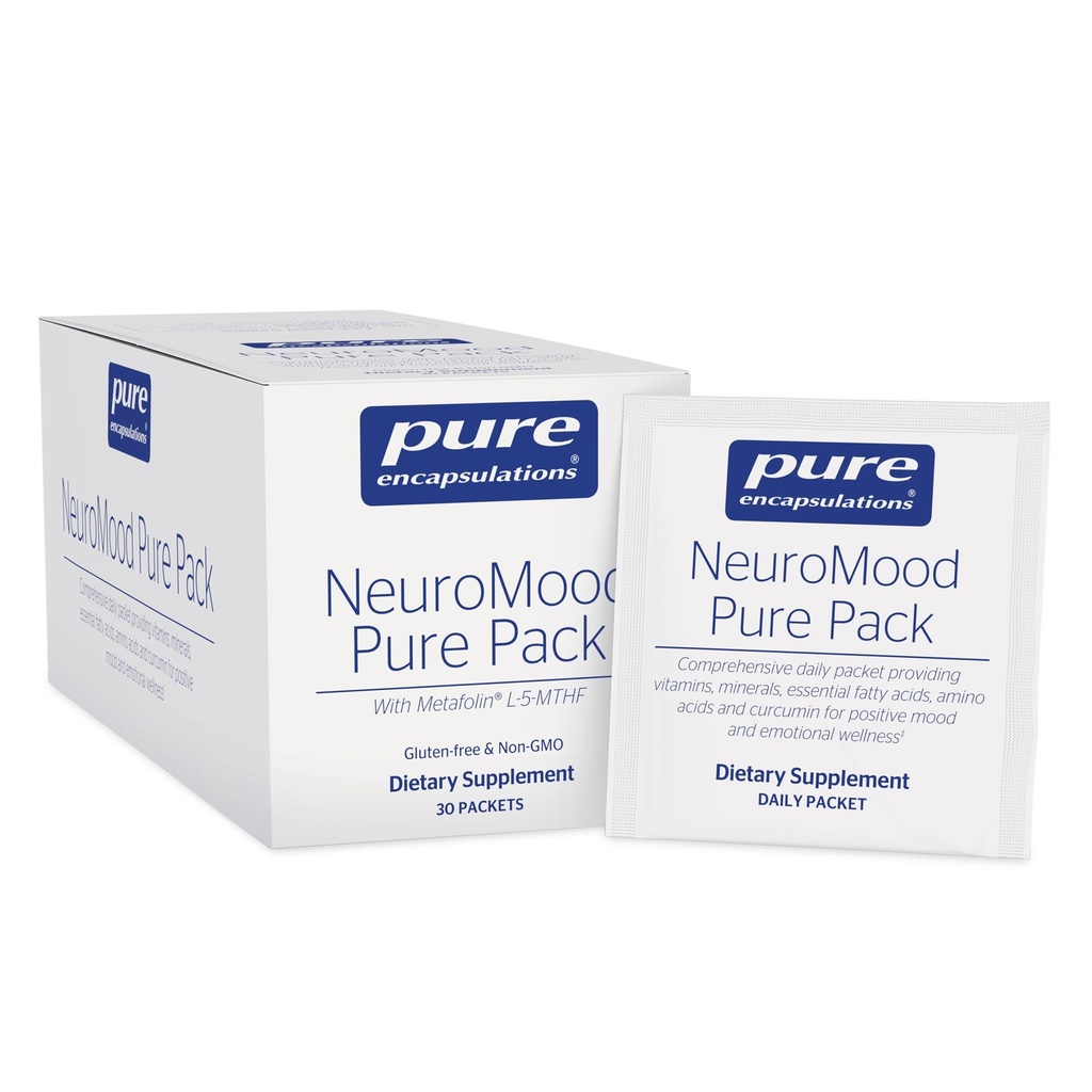 Pure Encapsulations - NeuroMood Pure Pack - Umfassende Nahrungsergänzung für gesunde Neurotransmitter-Funktion* - 30 Pakete