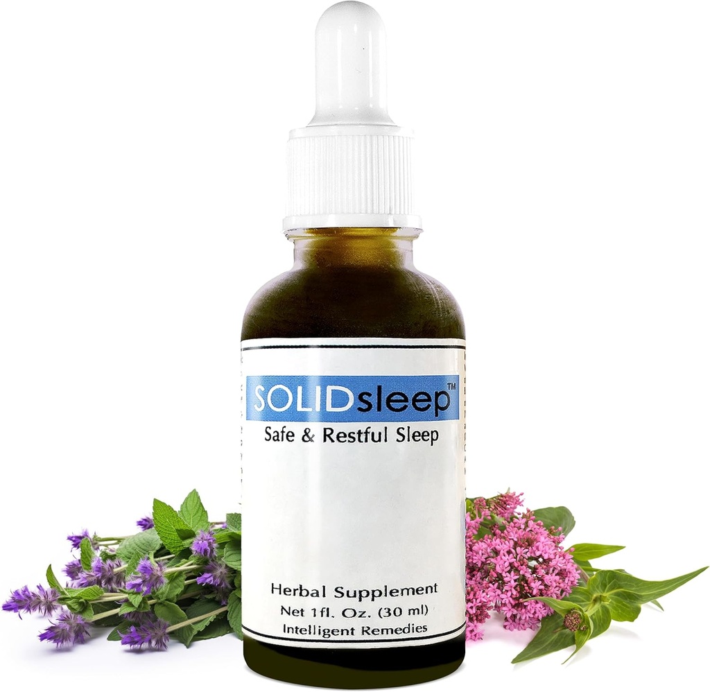 Liquid Sleep Aid con Valerian, Magnolia Bark, Nepeta & Passion Fruit - Mindful & Natural Sleep Aid Liquid Extract - SOLIDsleep Sleep Supplements for Adults 30ml