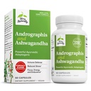 Terry Naturally Andrographis e Ashwagandha - Integratore di Supporto Sistema Immune - Support Energy & Healthy Stress Response - Integratore di Supporto Energetico - 60 Capsule (60 Serve)
