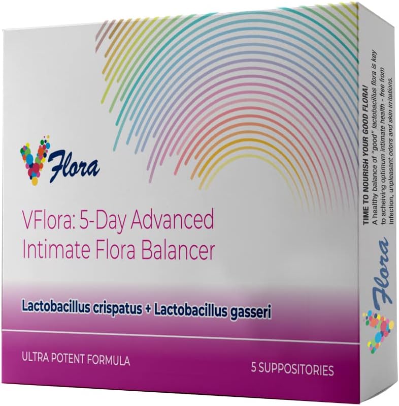 VagiBiom 5 giorni Vflora (Lactobacillus croccanteatus + L. gasseri) a Balance Intimate Flora. Nourish e Nurture Buona Flora per la salute della pelle. Ultra potente 100% naturale vegano (5 depositi)