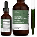 Terra Harmony gocce di drenaggio linfatico, Lymph Detox - Supplemento con Soursop, Cat's Claw Bark, Astragalus, Wormwood, Lymph Node Detox, Lymphatic Support Cleanse (2 Oz)