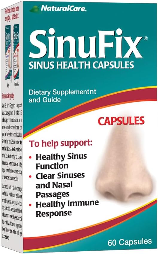 Gélules SinuFix naturelles, favorise la santé de la fonction sinusale, 60 Compte