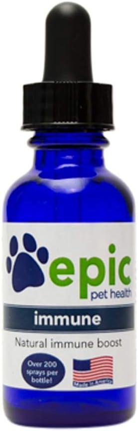 Immune - All Natural Liquid Spray Supplement - favorise un système immunitaire sain, aide à soulager les allergies - Vitamine nutritionnelle pour les chats et les chiens