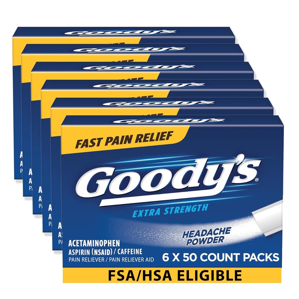 Goody's Extra Strength Kopfschmerzpulver 50 ea (Pack mit 6)